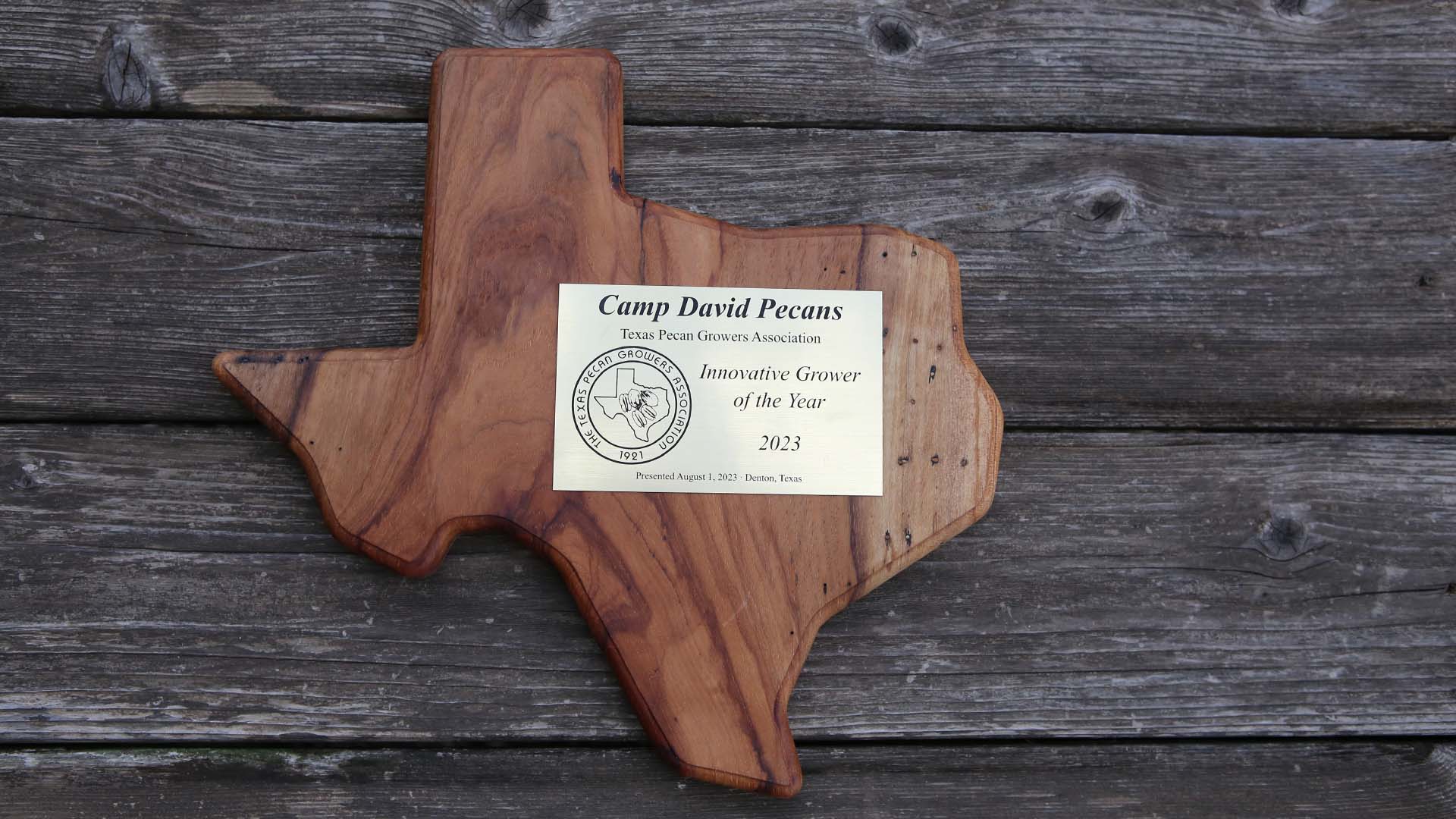 Texas Pecan Growers Association Innovative Grower of the Year Award